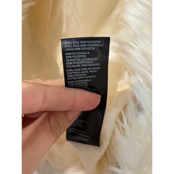 We The Free All Night Faux Fur Jacket ivory Size M – Cozy Cropped Coat - Picture 5 of 6